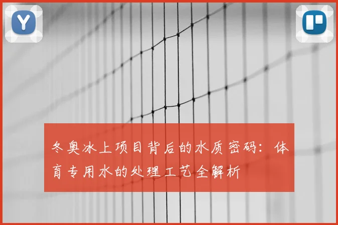 冬奥冰上项目背后的水质密码：体育专用水的处理工艺全解析